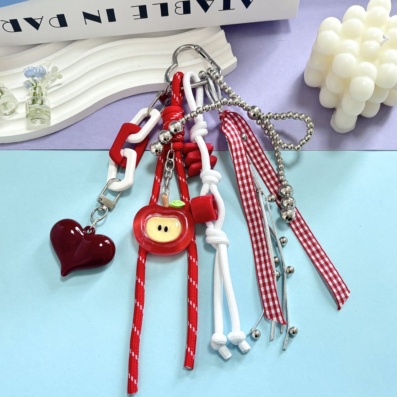 Beautiful keychian in handbag accessories fashional keychain